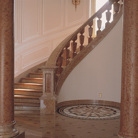 Luxury Carrara Marble Stairs